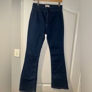Zara Dark Blue Flare Jeans